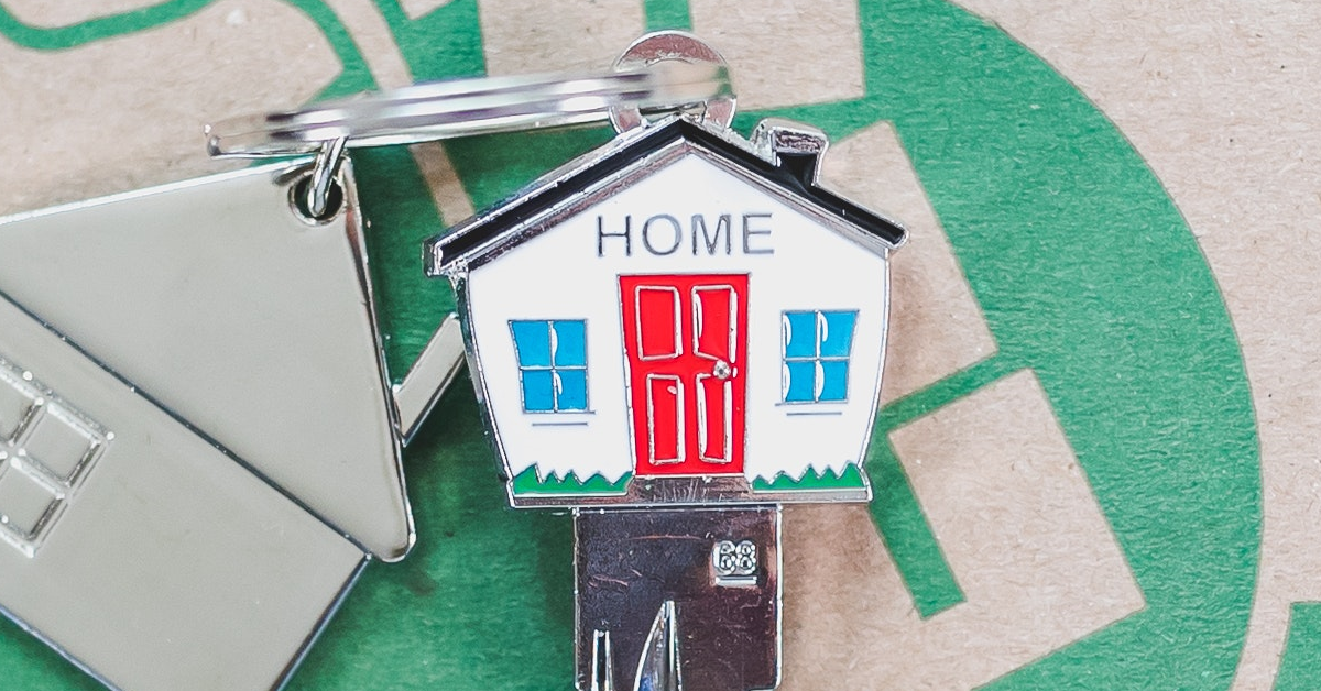 porta-chaves com uma casa